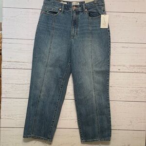 Universal Thread Vintage Straight Stretch Jeans with Front Seams, size 12, NWT